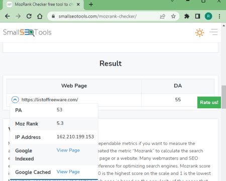 Free MozRank Checker Tool Online Check Bulk Domain Authorit.